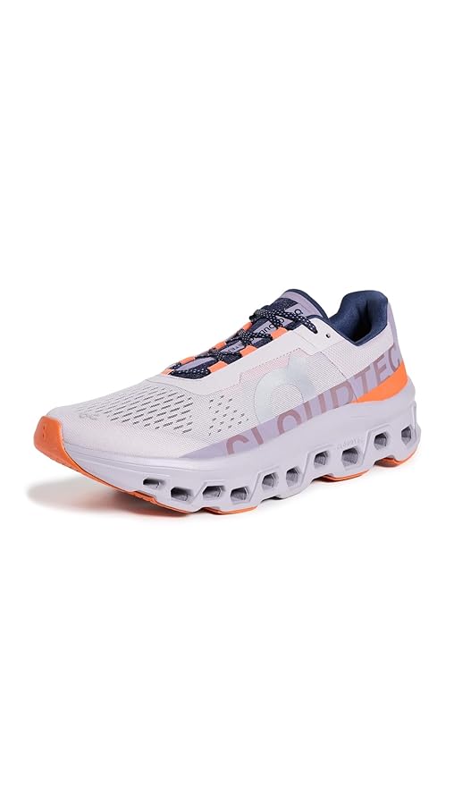 Amazon.com | On Men's Cloudmonster Sneakers, Pearl | Flame